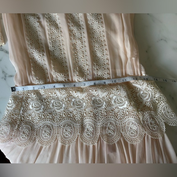 Vintage Jessica Mclintock pink lace dress with slip - Picture 14 of 15